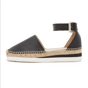 See By Chloe Black Espadrille Flats